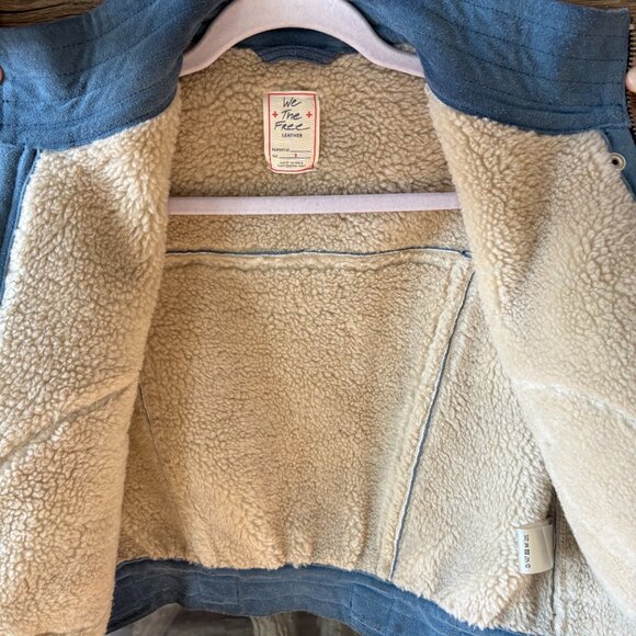 Free People Women's We The Free Wes Suede Bomber Jacket - Small - Picture 10 of 11
